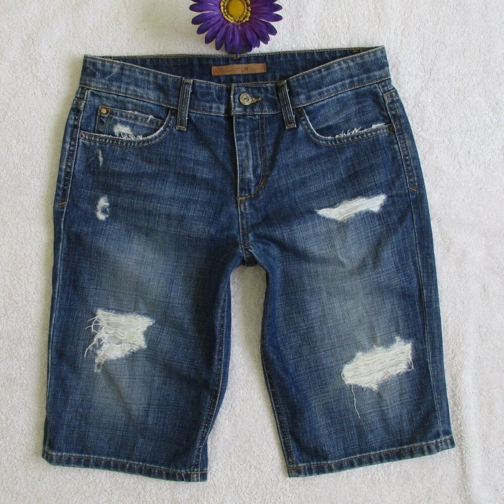 Joe's Jeans Denim Short Size 27 Distressed Bermuda Samara
